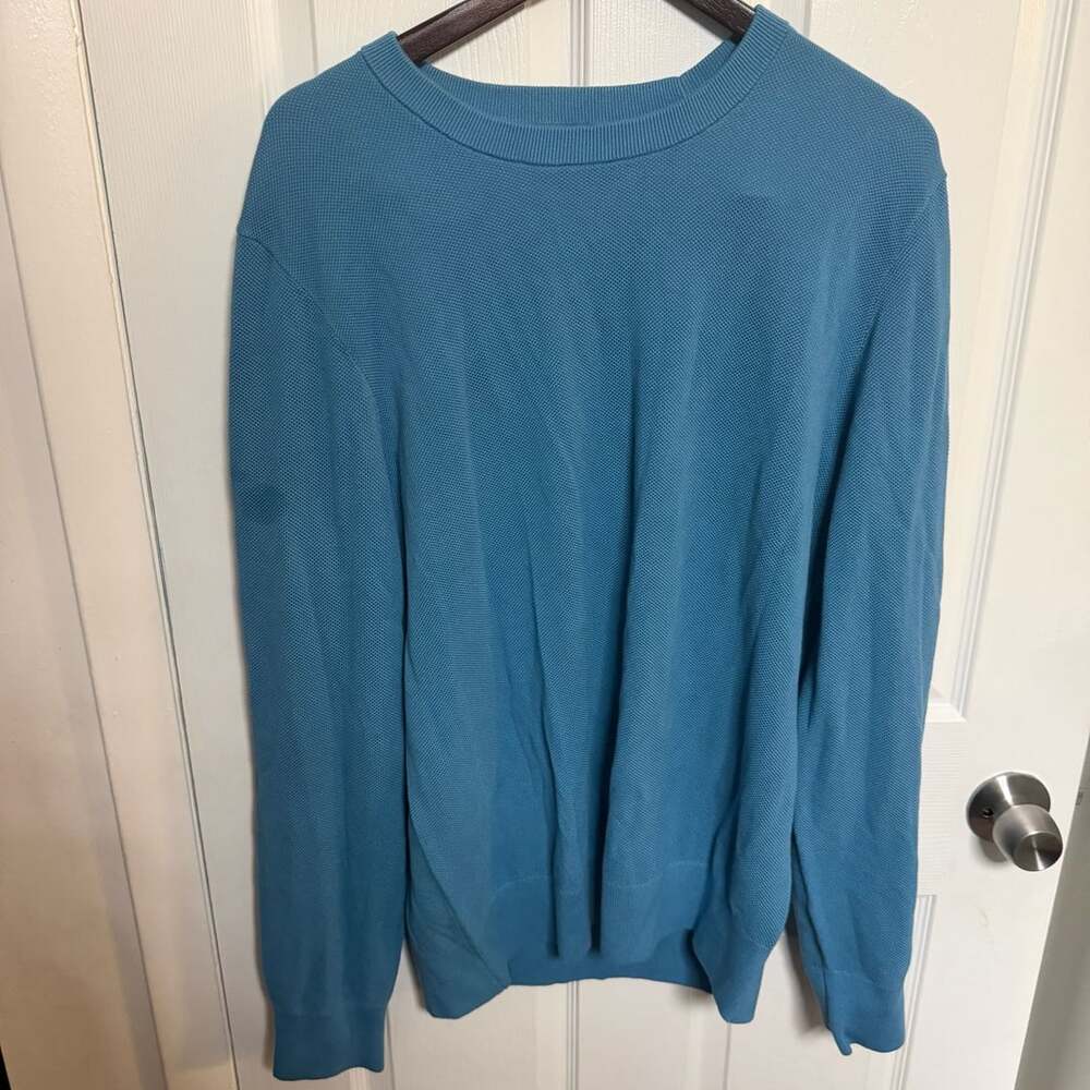 Brooks Brothers Supima Cotton Crewneck Sweater Blue XL Men’s Pullover